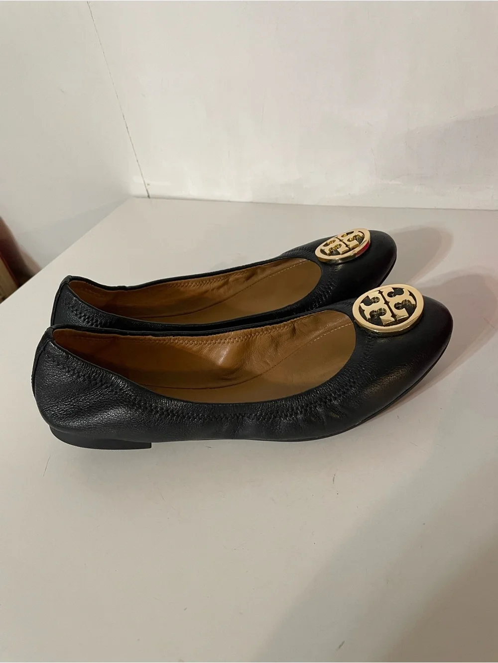Tory Burch Benton Travel Ballet in Black